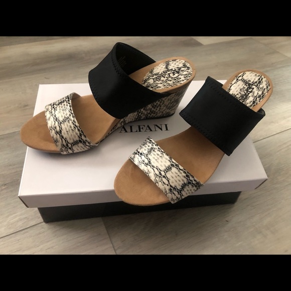 Alfani black and white wedges. - Picture 5 of 6